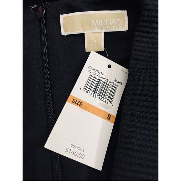 Michael Kors Black MIDI Dress Sz Small - Picture 3 of 4